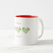 Valentine Floral Heart Mug (Devant droit)