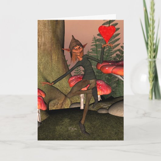 Valentine Forest Elf - Carte de voeux (Devant)