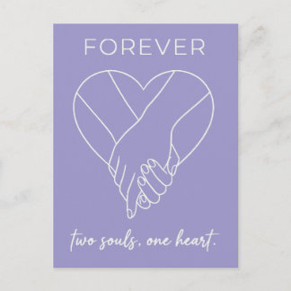 Valentine Forever Design | Couple One Heart Feestdagenkaart