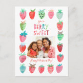 Valentine | fraise | Carte postale (Devant)