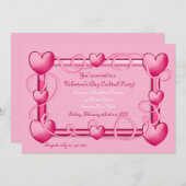Valentine Frame Cocktail Party Invitation (Devant / Derrière)