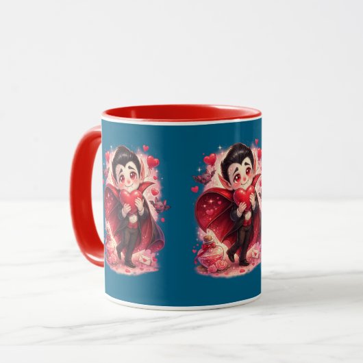 Valentine Funny Dracula Mug  (Devant gauche)