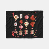 Valentine Funny Math Equation 6 7 Six Seven Meme T Fleece Deken (Voorkant (Horizontaal))