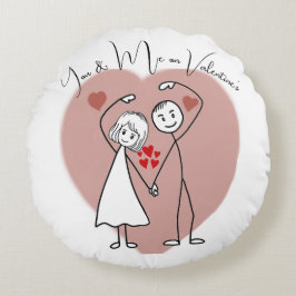 Valentine Gift Rond Kussen