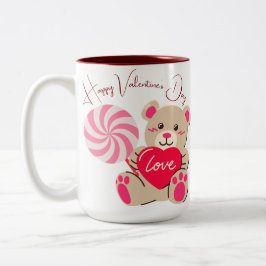 Valentine Gift Tweekleurige Koffiemok