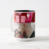 Valentine Gift Tweekleurige Koffiemok (Voorkant links)