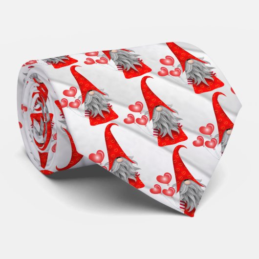 Valentine Gnome Cravate (Roulé)