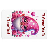 Valentine Gnome Flexible Photo Magnet (Horizontal)