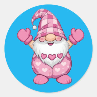 Valentine Gnome Sticker – Cute Love Design