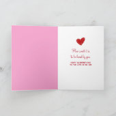 Valentine Hartjes Snoep In Kom Feestdagen Kaart (Binnen)