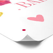 Valentine Heart Anniversaire Baby shower Affiche d (Coin)