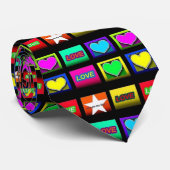 Valentine Heart Cravate mosaïque Carreaux (Roulé)