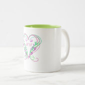 Valentine Heart serpente la Mug (Devant droit)