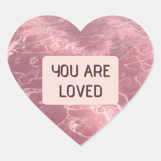 Valentine Heart Sticker Show Someone You Care (Devant)