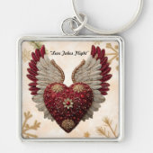 "Valentine Heart Wings" Sleutelhanger (Voorkant)