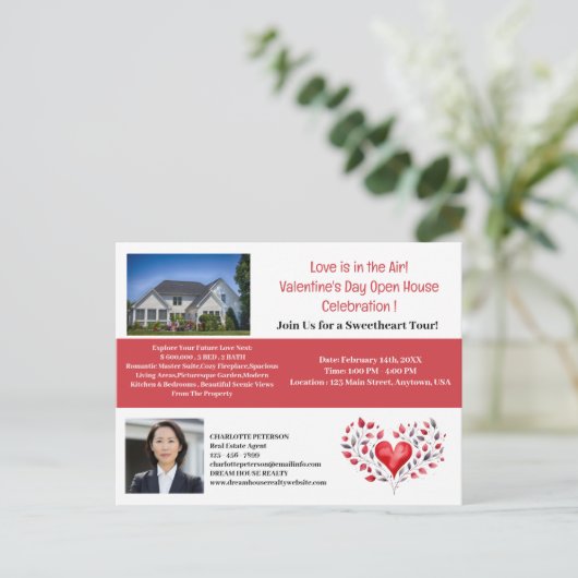 Valentine Immobilier Open House Invitation (Debout devant)