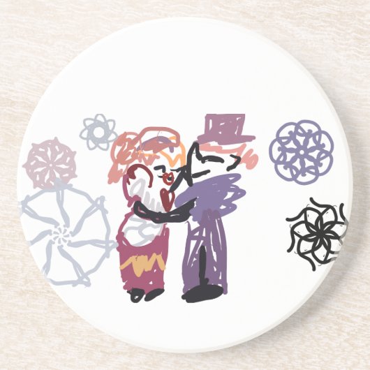 Valentine joy zandsteen onderzetter (Voorkant)