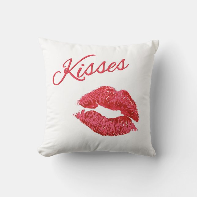 Valentine Kisses Coussin (Recto)