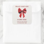 Valentine Kisses Custom Candle Sticker (Sac)