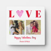 Valentine Liefdesscript Foto's Hart Sieradentray Fotoplaat (Voorkant)