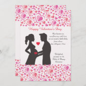 Valentine Love Faire-part de grossesse (Devant / Derrière)