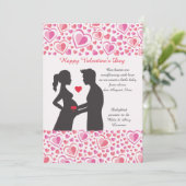 Valentine Love Faire-part de grossesse (Debout devant)