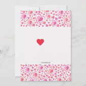 Valentine Love Faire-part de grossesse (Dos)