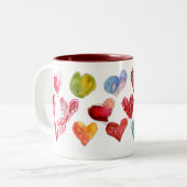 Valentine Love Hearts Mug 2 de 4 (Devant gauche)