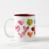 Valentine Love Hearts Mug 2 de 4 (Gauche)