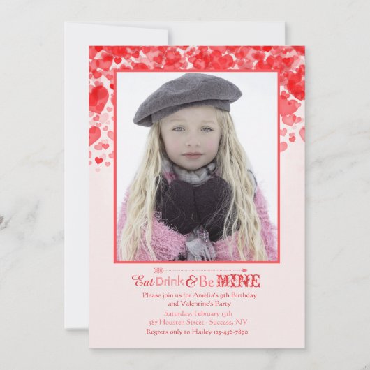 Valentine Love Photo Invitation (Devant)