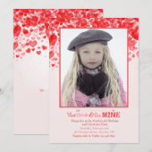 Valentine Love Photo Invitation (Devant / Derrière)