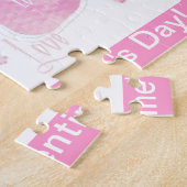Valentine Love Pink Blossoms Puzzle (Personnaliser (Côté)