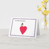 Valentine : Ma petite carte de poulet (Fleur jaune)