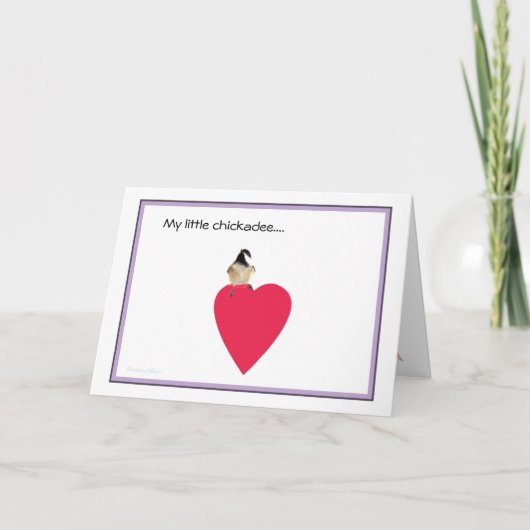Valentine : Ma petite carte de poulet (Devant)