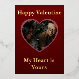 Valentine Magic Hearts Photopop Folie Feestdagenkaart