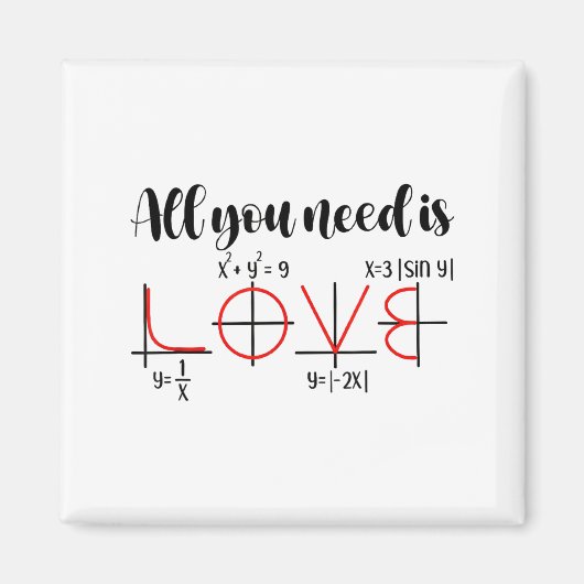 Valentine Math Humor For Teachers Students  Magneet (Voorkant)