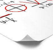 Valentine Math Humor For Teachers Students  Poster (Hoek)
