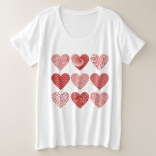 Valentine mignonne amour doux coeur rouge motif