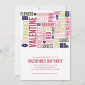 Valentine Mots Carte de fête de la Saint Valentin (Devant)