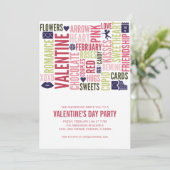 Valentine Mots Carte de fête de la Saint Valentin (Debout devant)