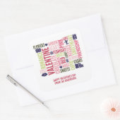 Valentine Mots Stickers Saint Valentin (Enveloppe)