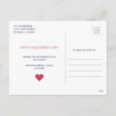 Valentine Mots Valentine's Day Carte postale (Dos)