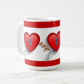 Valentine Mug clé de mon coeur (Devant gauche)