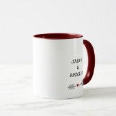 Valentine Mug pour un couple qui s'est rencontré e (Devant droit)