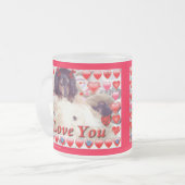 VALENTINE MUGS - CADEAUX - MINI DACHSHUND JE VOUS  (Devant gauche)