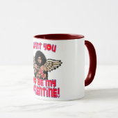 Valentine Obama Cupid Mug (Devant droit)