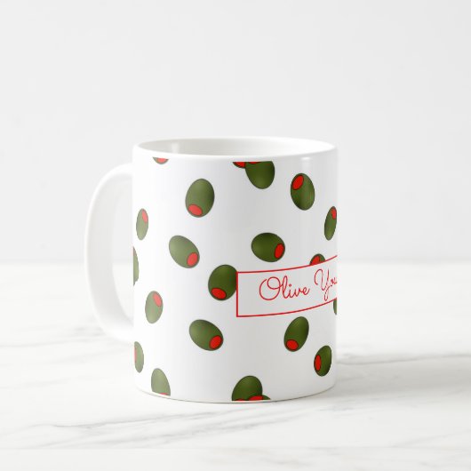Valentine Olive Mug (Devant gauche)