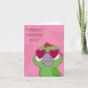 Valentine papegaai kaart