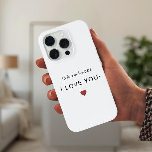 Valentine Personnalisé Moderne – Je T'Aime