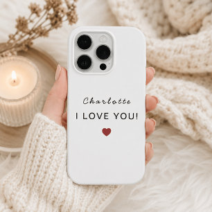 Valentine Personnalisé Moderne – Je T'Aime